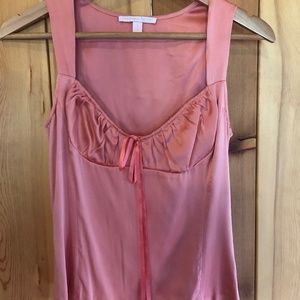 Rebecca Taylor Coral Silk Tank Top